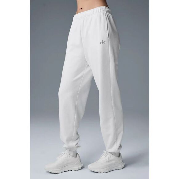 Alo Yoga U5013RG Men Sz XL Women 2XL White Relaxed Fit Accolade Sweatpants - Picture 13 of 13